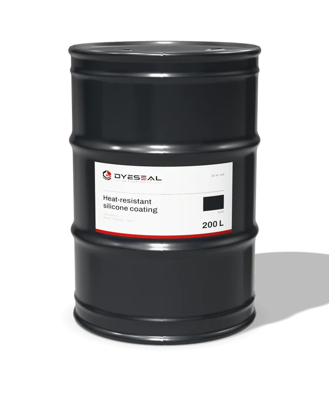 200 litre drum of heat-resistant silicone coating