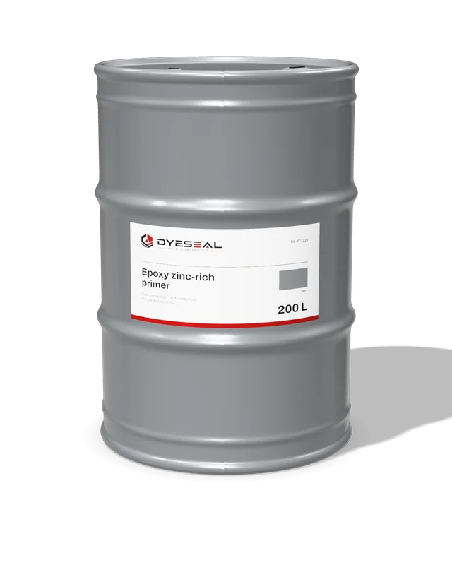 200 litre drum of zinc-rich epoxy primer